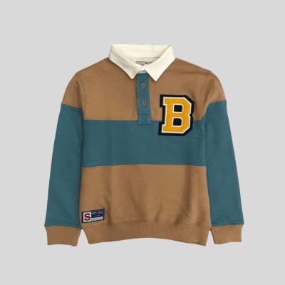 Polo Camisero B Beige/Cobalto1