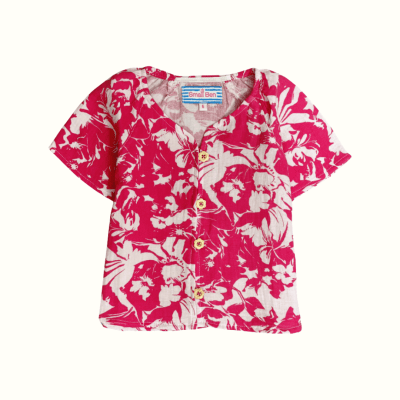 Blusa Algodón Carol Fucsia1