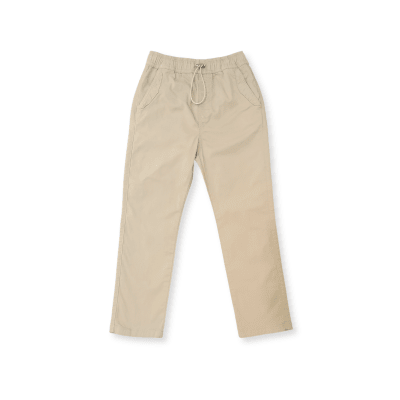 Pantalon Drill Elasticado Beige1