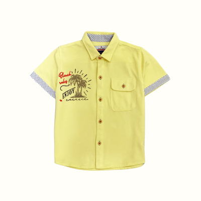 Camisa Pique Beach Amarillo1