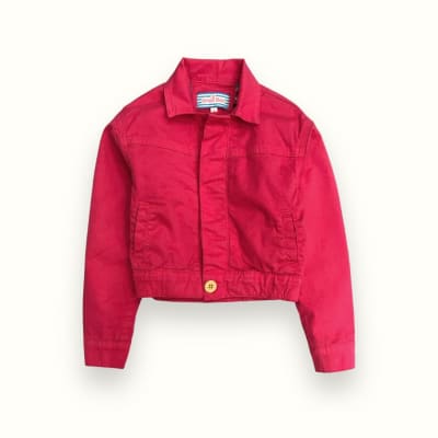 Casaca Crop Forrada Frambuesa1