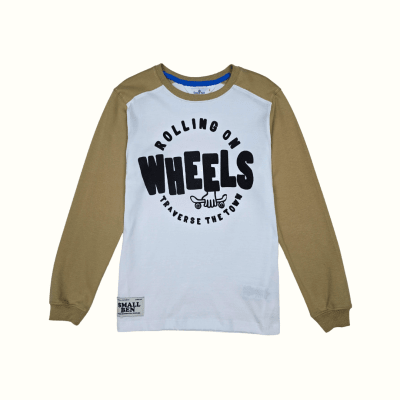 Camiseta Wheels Beige1