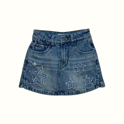 Falda Short Star Azul1