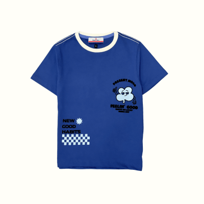 Camiseta Present Mood Azulino1