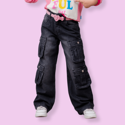 Pantalon Multicargo Flavia Negro1