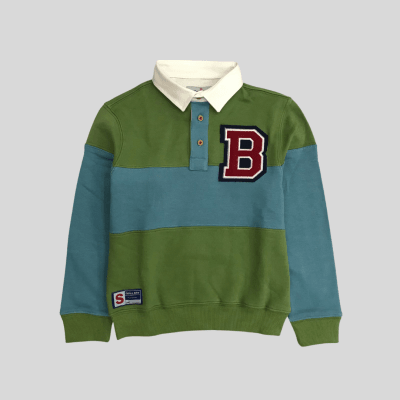 Polo Camisero B Verde/Cobalto1