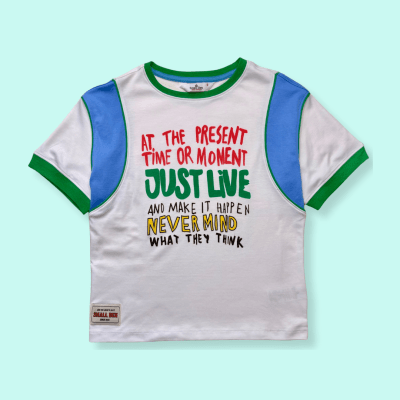 Camiseta Just Live Blanco1