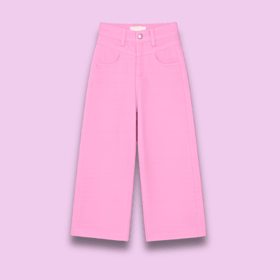 Pantalon Barrel Bull Denim Rosado1