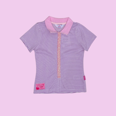 Polo Rayas Box Lila1