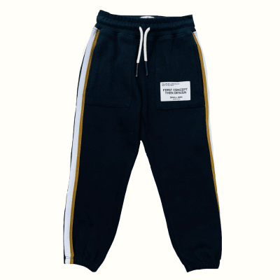 Jogger rayas negro1