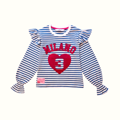 Camiseta Milano Rayas Acero1