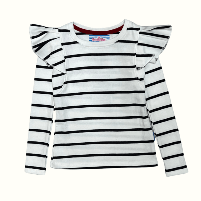 Camiseta Rib Rayas Crema1