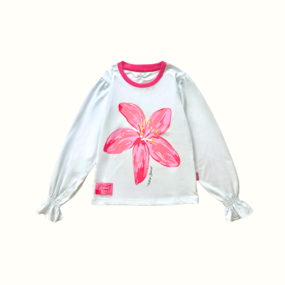 Camiseta ML Flower Blanco1