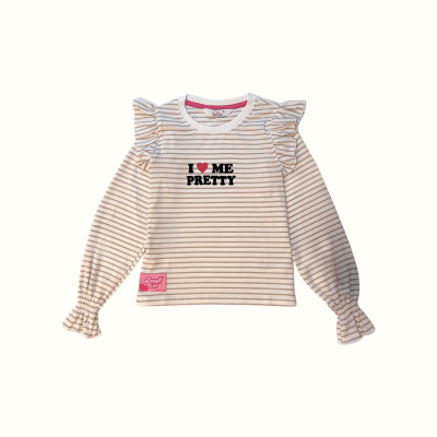 Camiseta Pretty Rayas Nude1