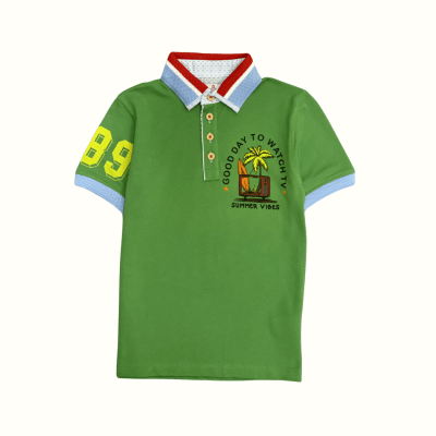 Polo Pique Summer Vibes Verde1