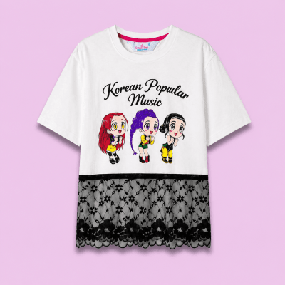 Camiseta Kpop Blanco1