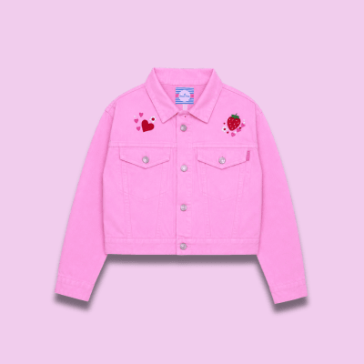 Casaca Strawberris Rosado1