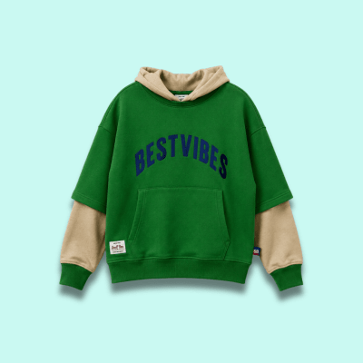 Sudadera Best Vibes Beige1