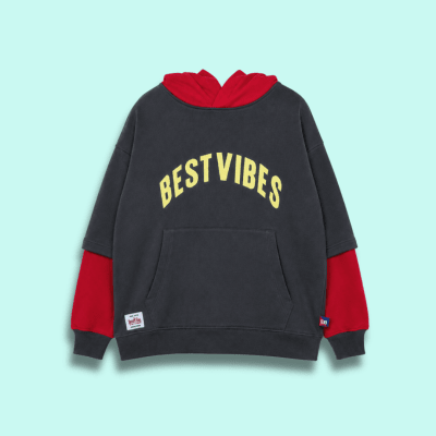Sudadera Best Vibes Plomo1