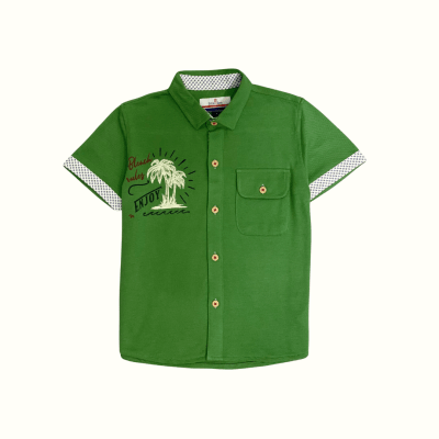 Camisa Pique Beach Verde F1