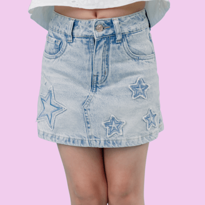 Falda Short Star Ice1