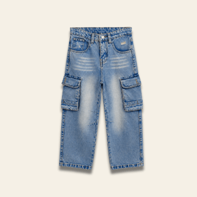 Pantalon Rider Cargo Celeste1