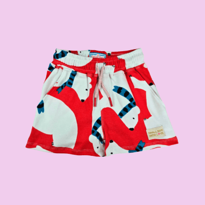 Shorts Algodon Gracia Rojo1