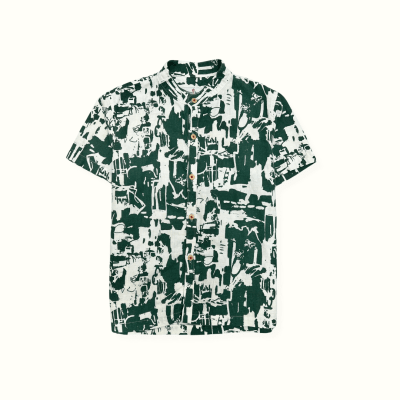 Camisa Neru Estampado Verde1