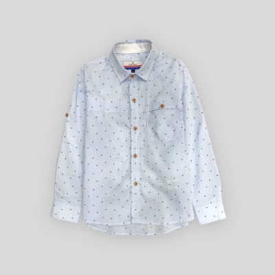 Camisa Pima Celeste Dots1