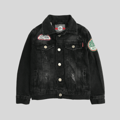 Cazadora Denim Negro1