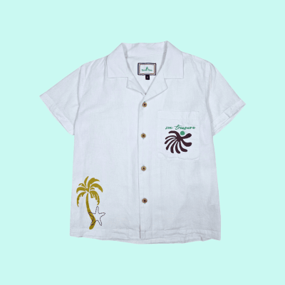 Camisa Lino Palm Blanco1
