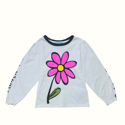 Camiseta Margarita Crema1