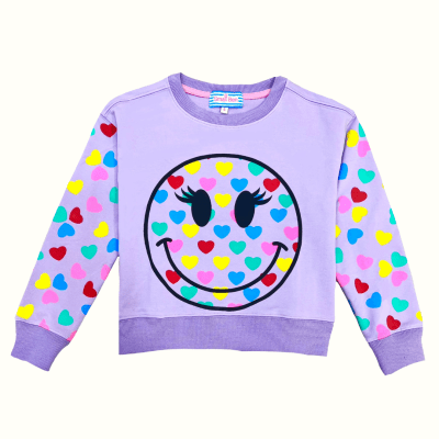 Sudadera Corazon Lila1