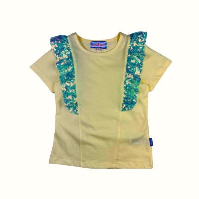 Camiseta Diana Lentejuela Amarillo1