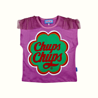 Camiseta Vuelos Lentejuela Rosado1