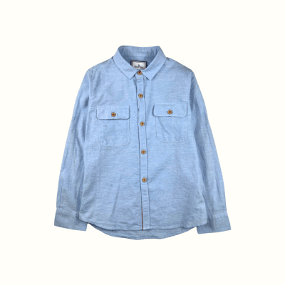 Camisa Lino Steve Celeste1