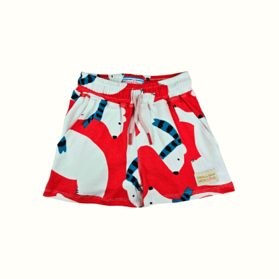 Shorts Algodon Gracia Rojo1