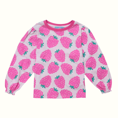 Camiseta Fresas Rosado1