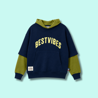 Sudadera Best Vibes Acero1