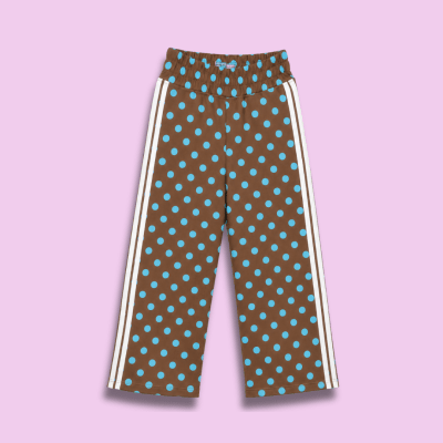 Palazzo  Polka Dots Marron1