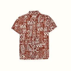 Camisa Neru Estampado Lacre