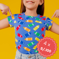 Camiseta Belén Azulino