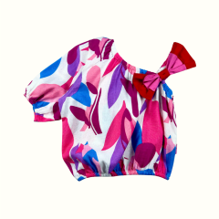 Blusa Asimetrica Abstracto