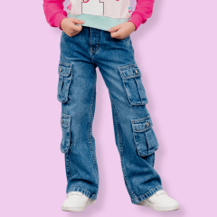 Pantalon Multicargo Flavia Azul