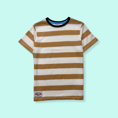 Camiseta Rayas Beige