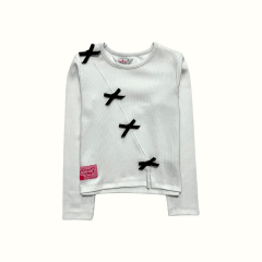 Polo Rib Lazo Blanco