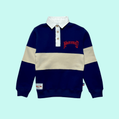 Sudadera Camisero Harvard Acero