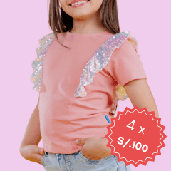 Camiseta Diana Lentejuela Nude