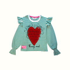 Camiseta Morning Rayas Verde