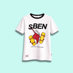 Camiseta Live Fast Blanco